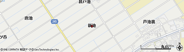愛知県刈谷市半城土町新池周辺の地図