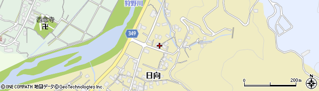 静岡県伊豆市日向641周辺の地図
