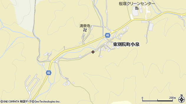 〒621-0101 京都府亀岡市東別院町小泉の地図