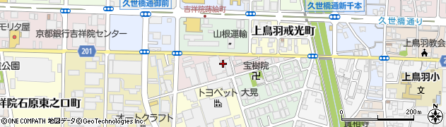 京都府京都市南区上鳥羽南戒光町周辺の地図