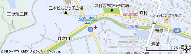 愛知県東浦町（知多郡）石浜（入海田）周辺の地図