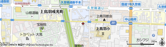 京都府京都市南区上鳥羽川端町223周辺の地図