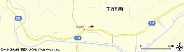 愛知県岡崎市千万町町（開津田）周辺の地図