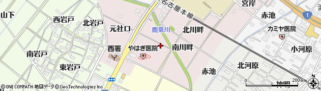 岡崎市役所その他の施設　暮戸自転車等保管所周辺の地図