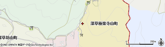京都府京都市伏見区深草極楽寺山町周辺の地図