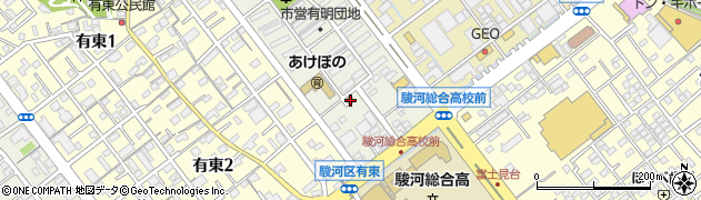 有明町公民館周辺の地図