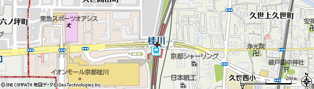 桂川駅周辺の地図
