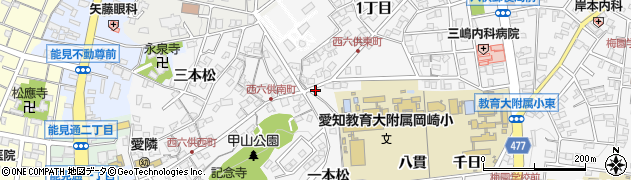 吉本屋　六供西店周辺の地図