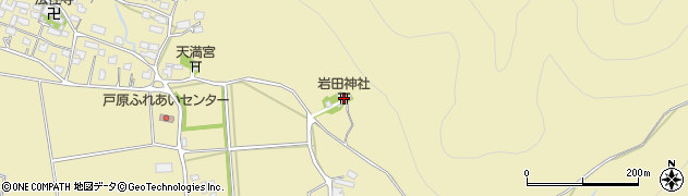 岩田神社周辺の地図