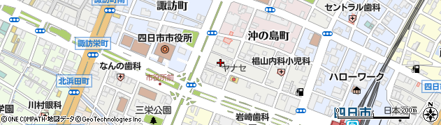 山秀四日市店周辺の地図