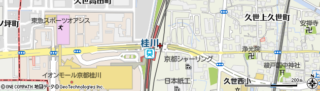 京都市桂川駅東自転車等駐車場周辺の地図