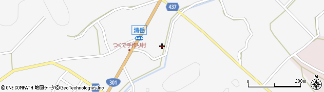 愛知県新城市作手清岳（ケントク）周辺の地図