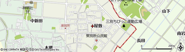 愛知県安城市東別所町周辺の地図