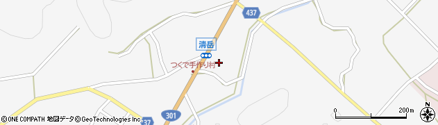 愛知県新城市作手清岳（中屋敷）周辺の地図