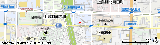 京都府京都市南区上鳥羽南村山町10周辺の地図