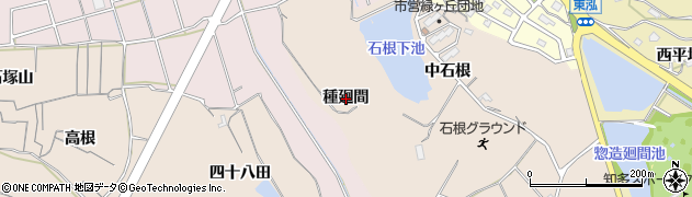 愛知県知多市日長種廻間周辺の地図