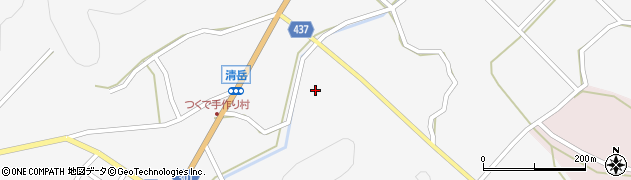 愛知県新城市作手清岳下藪下周辺の地図