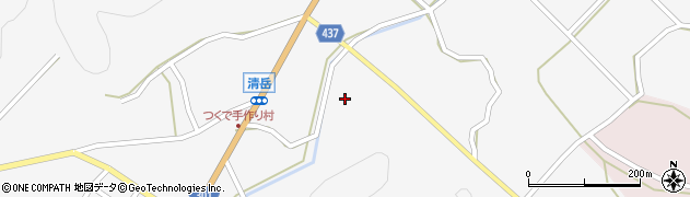 愛知県新城市作手清岳（下藪下）周辺の地図