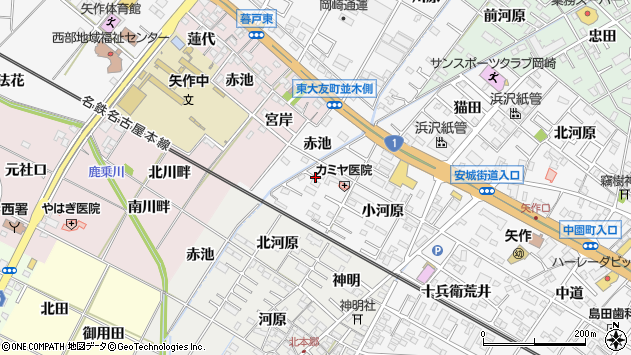 〒444-0943 愛知県岡崎市矢作町の地図