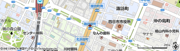 諏訪栄町周辺の地図