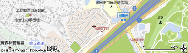 滋賀県大津市松陽周辺の地図