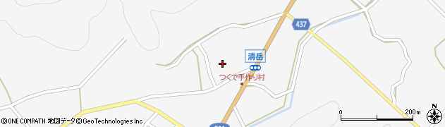 愛知県新城市作手清岳（マヘ）周辺の地図