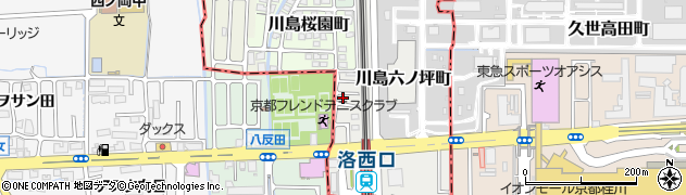 京都府京都市西京区川島六ノ坪町周辺の地図