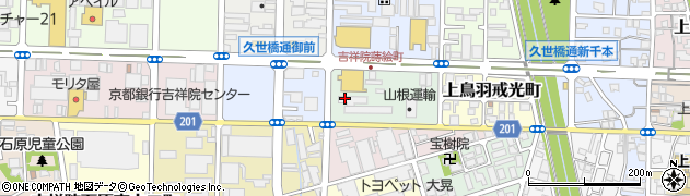 京都府京都市南区吉祥院蒔絵南町周辺の地図