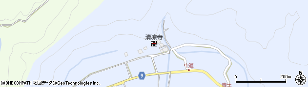 清凉寺周辺の地図