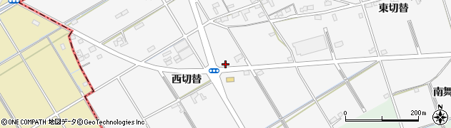 愛知県安城市二本木町西切替周辺の地図