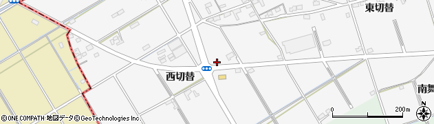 愛知県安城市二本木町（西切替）周辺の地図