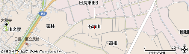 愛知県知多市日長石塚山周辺の地図