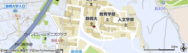 静岡大学（国立大学法人）　時間外・静岡キャンパス守衛所周辺の地図