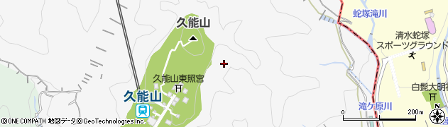 久能山周辺の地図