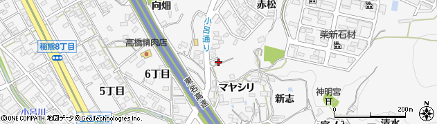 愛知県岡崎市小呂町マヤシリ周辺の地図