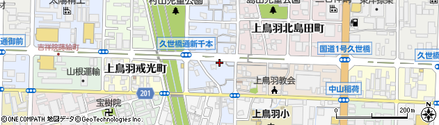 京都府京都市南区上鳥羽南村山町27周辺の地図