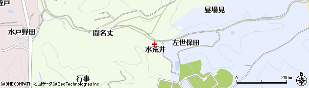 愛知県岡崎市板田町（水荒井）周辺の地図
