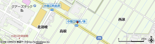 小垣江町柿湫周辺の地図