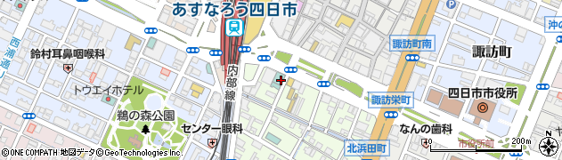 ビジネスホテル新四日市周辺の地図