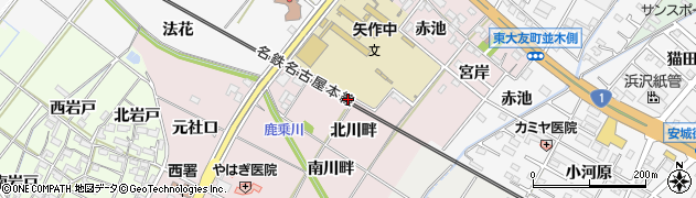 愛知県岡崎市暮戸町（流レ）周辺の地図