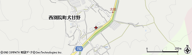 京都府亀岡市西別院町犬甘野（太歳）周辺の地図