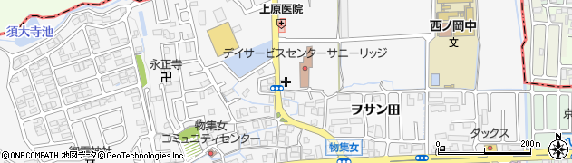 京都府向日市物集女町池ノ裏周辺の地図