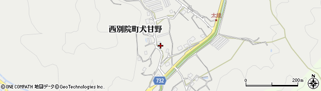 京都府亀岡市西別院町犬甘野（下菖蒲谷）周辺の地図