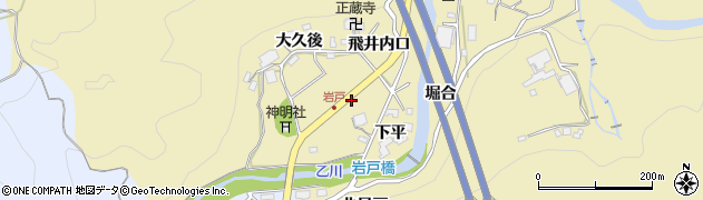 岩戸町周辺の地図