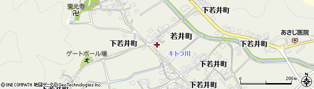 兵庫県加西市若井町（下若井町）周辺の地図