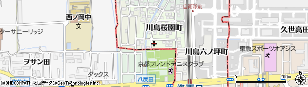 京都府京都市西京区川島桜園町72周辺の地図