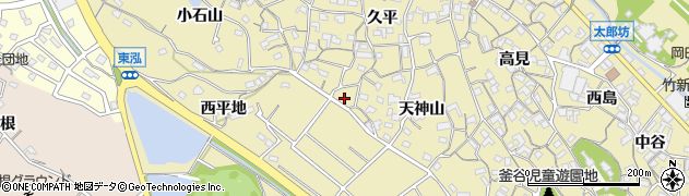 愛知県知多市岡田久平95周辺の地図