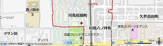 京都府京都市西京区川島桜園町77周辺の地図