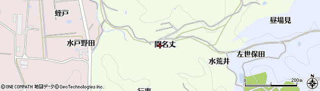 愛知県岡崎市板田町間名丈周辺の地図