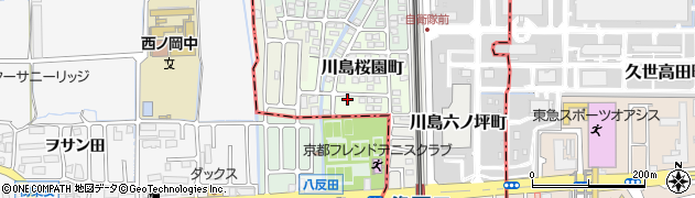 京都府京都市西京区川島桜園町73周辺の地図